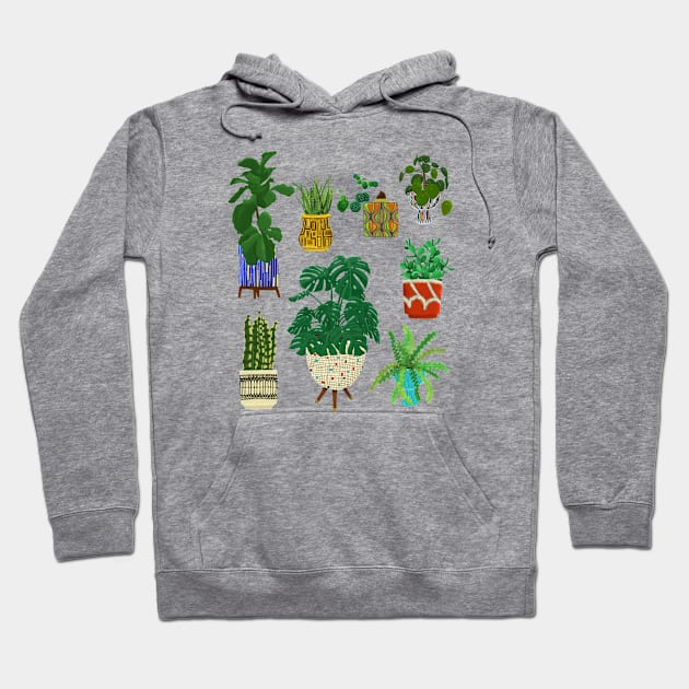 Mcm pottery and plants Hoodie by jenblove